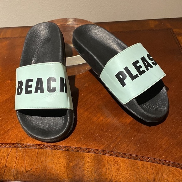 PINK Victoria Secret “Beach Please” Slides Pre-owned Size M (7-8) Mint … - Picture 2 of 7